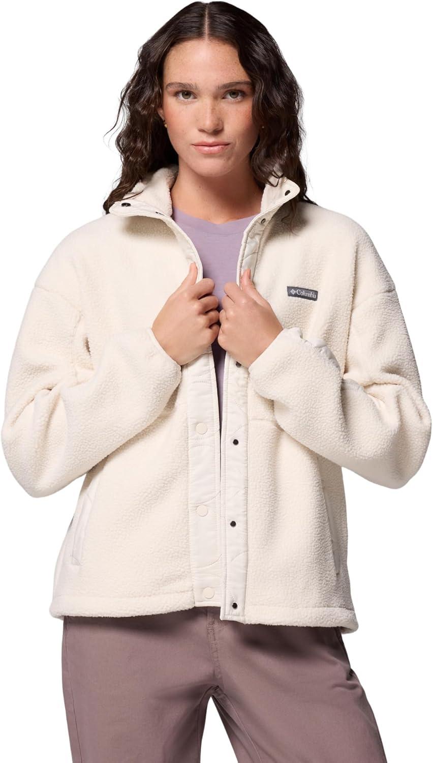 imageColumbia Womens Cloud Point Snap FleeceChalk