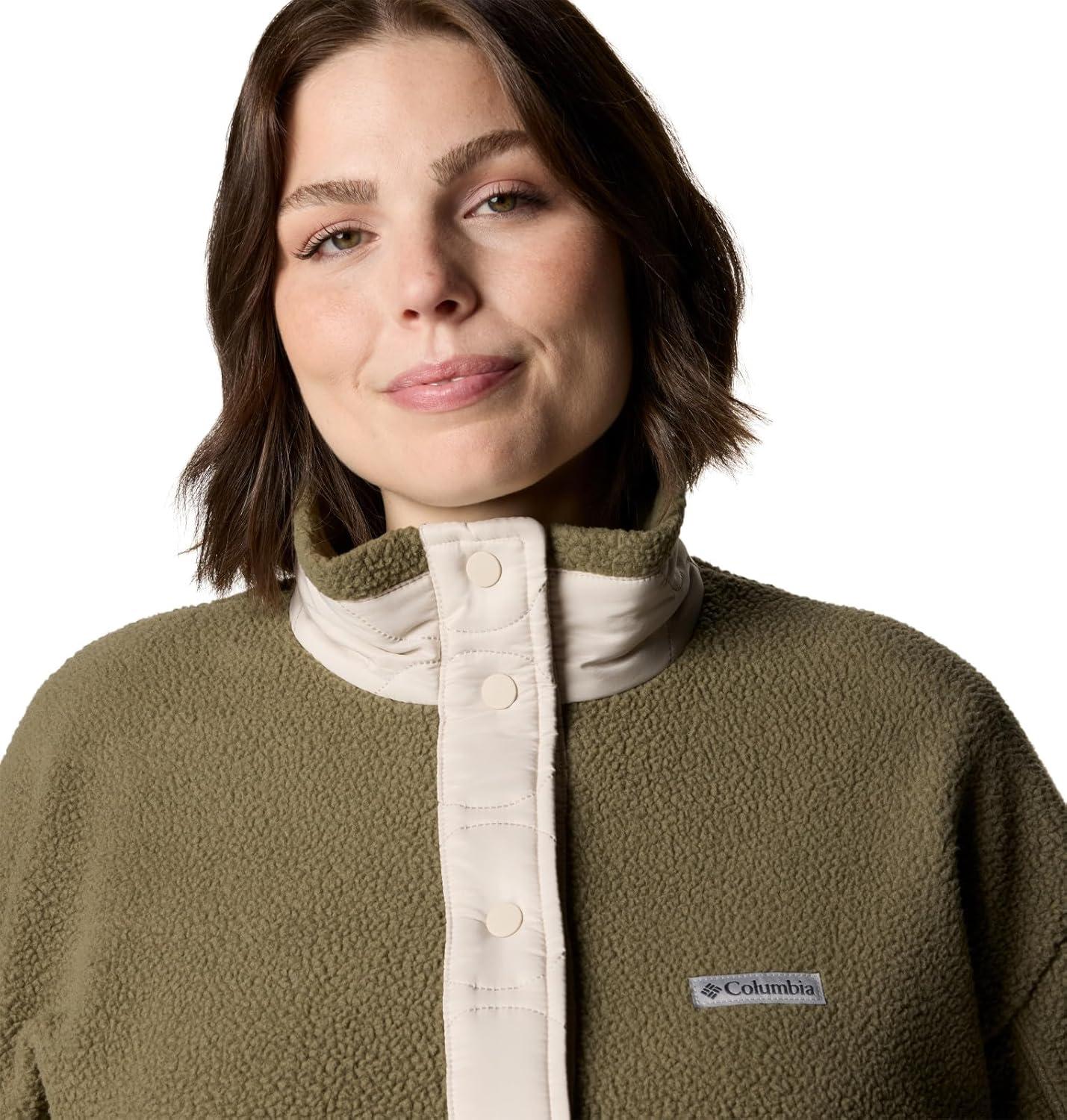imageColumbia Womens Cloud Point Snap FleeceDark StoneStone Green