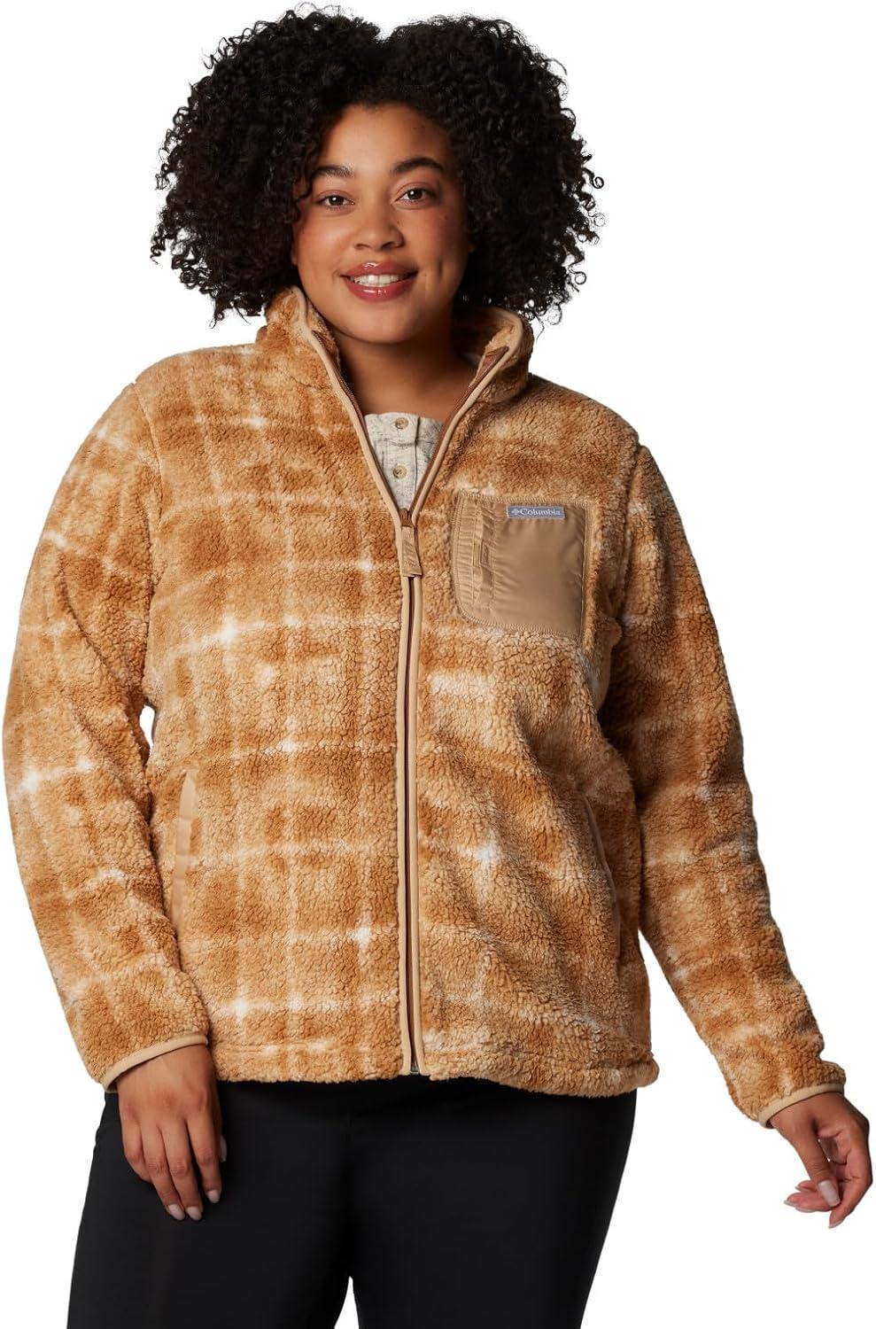 imageColumbia Womens West Bend Print Full Zip IICamel Brown Omblur