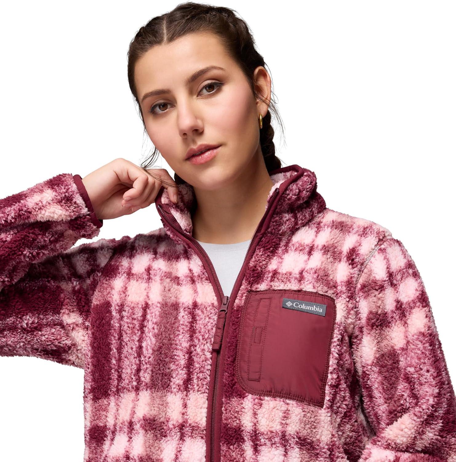 imageColumbia Womens West Bend Print Full Zip IIRich Wine Herringplaid