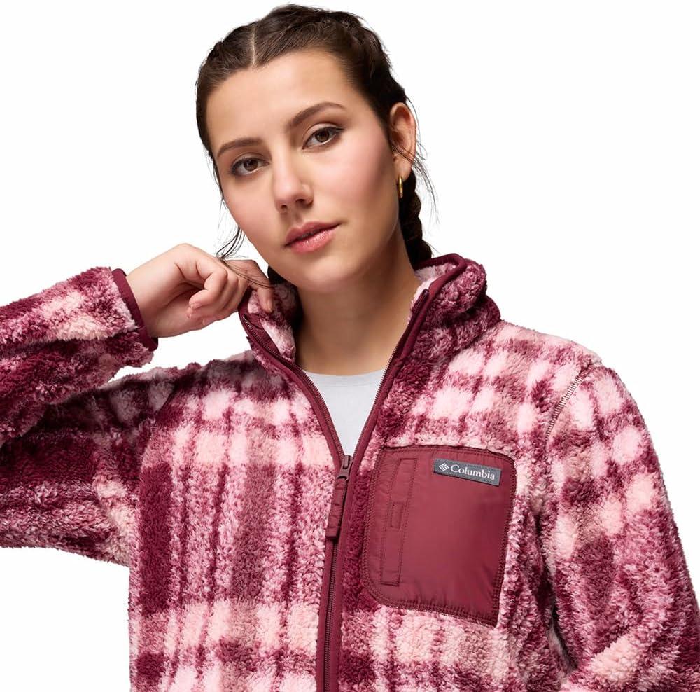 imageColumbia Womens West Bend Print Full Zip IIRich Wine Herringplaid