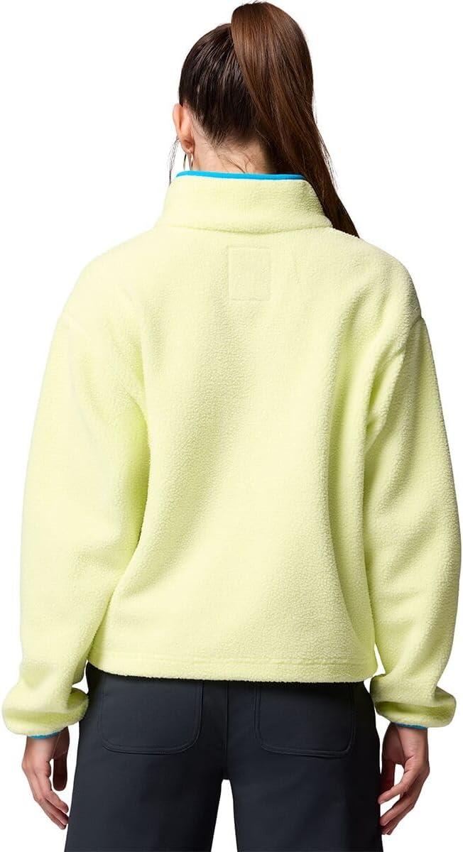 imageColumbia womens Helvetia Ii Cropped Half Snap FleeceCitron HazeBlackCompass Blue