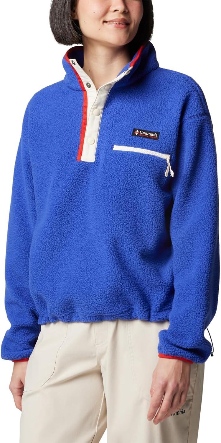 imageColumbia womens Helvetia Ii Cropped Half Snap FleeceClematis Blue