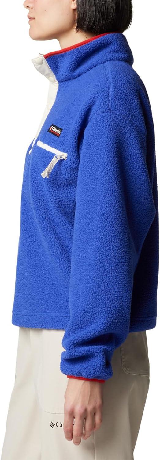 imageColumbia womens Helvetia Ii Cropped Half Snap FleeceClematis Blue