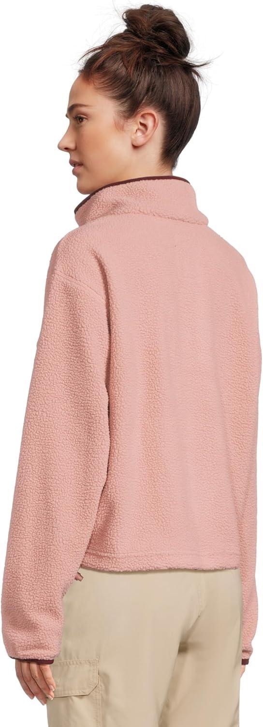 imageColumbia womens Helvetia Ii Cropped Half Snap FleeceEraser PinkFigRich Wine
