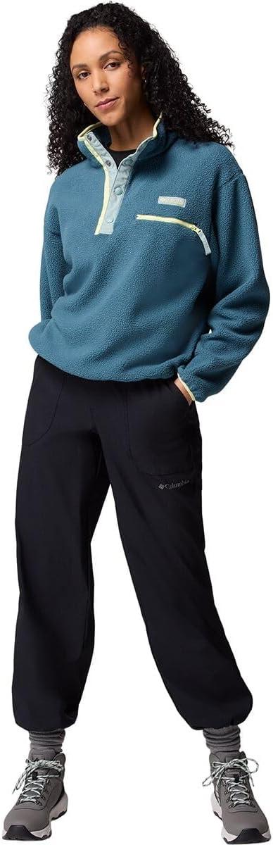 imageColumbia womens Helvetia Ii Cropped Half Snap FleeceEverblueCrushed BlueCitron Haze