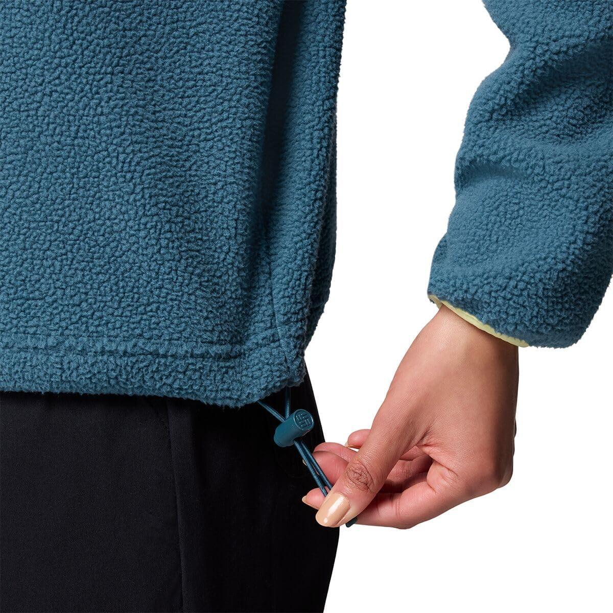 imageColumbia womens Helvetia Ii Cropped Half Snap FleeceEverblueCrushed BlueCitron Haze