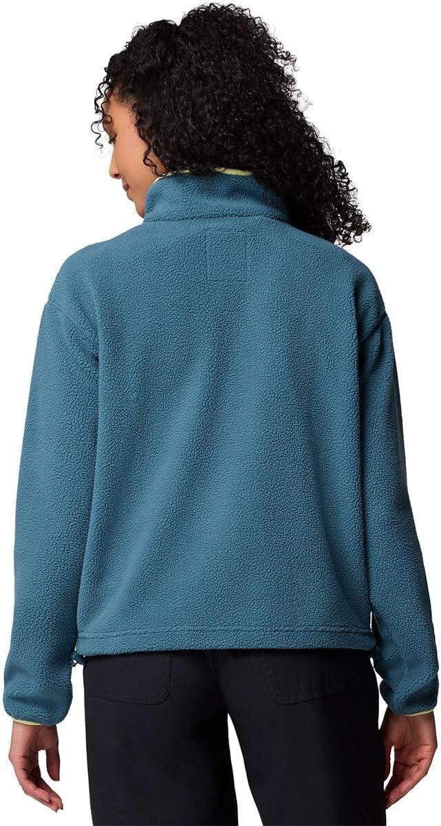 imageColumbia womens Helvetia Ii Cropped Half Snap FleeceEverblueCrushed BlueCitron Haze