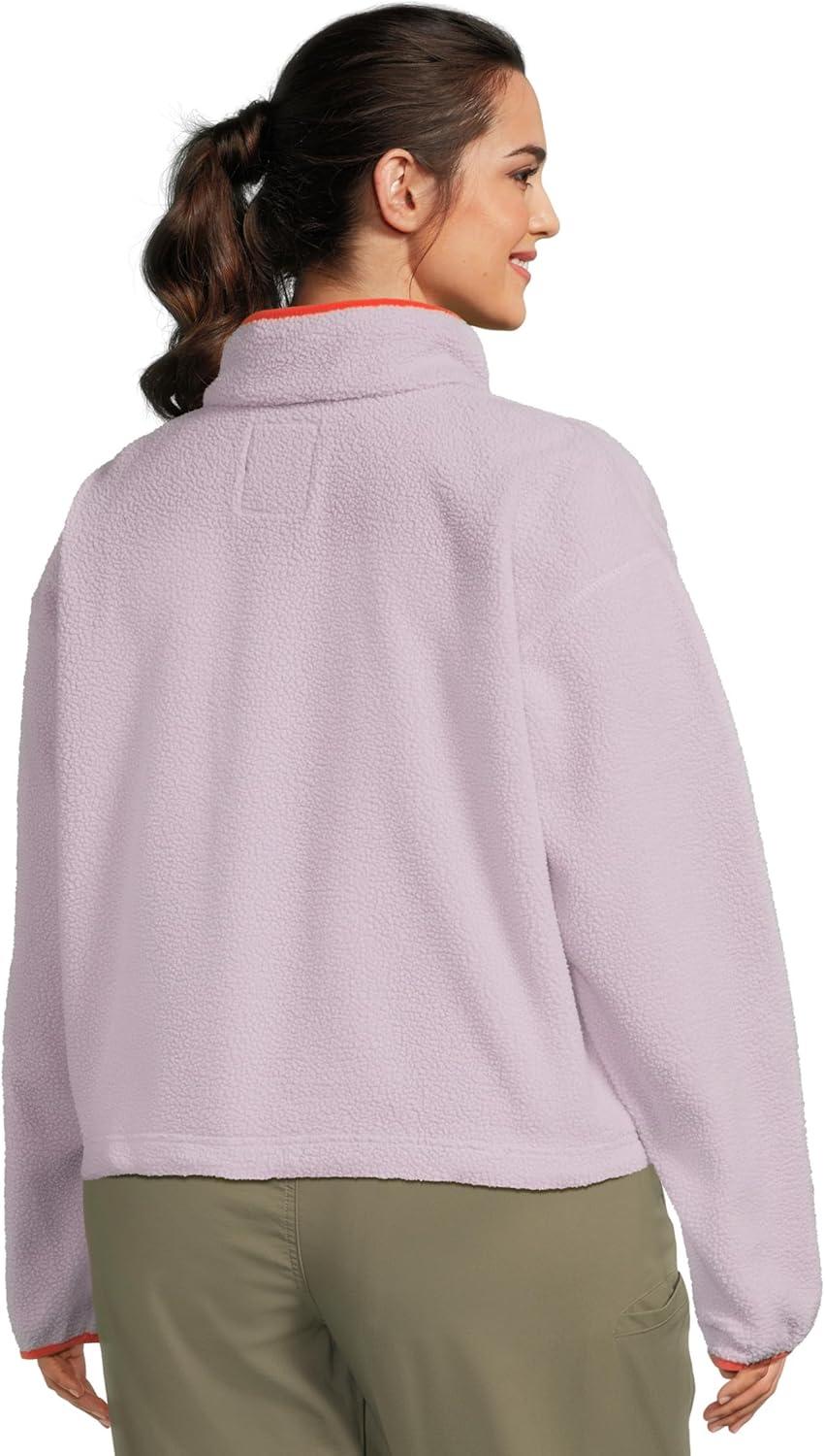 imageColumbia womens Helvetia Ii Cropped Half Snap FleeceLavender PearlShale PurpleZing