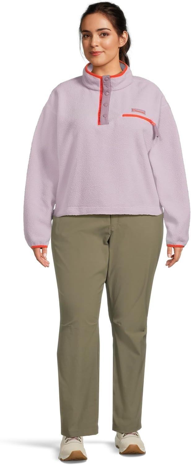 imageColumbia womens Helvetia Ii Cropped Half Snap FleeceLavender PearlShale PurpleZing