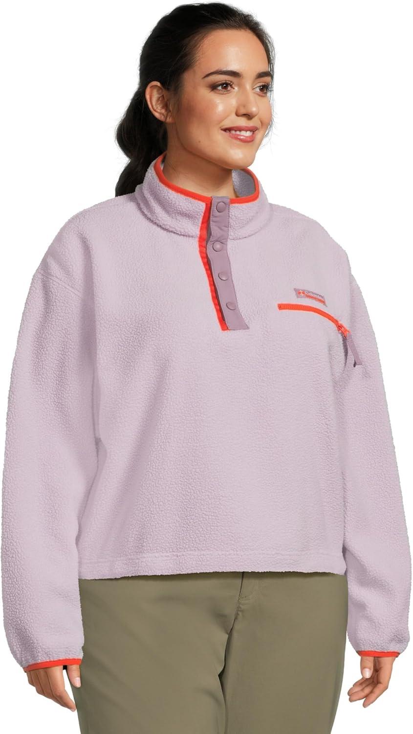 imageColumbia womens Helvetia Ii Cropped Half Snap FleeceLavender PearlShale PurpleZing