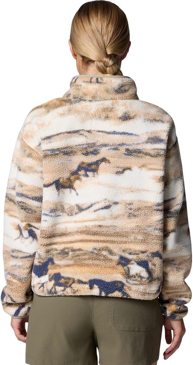 imageColumbia womens Helvetia Ii Cropped Half Snap FleeceLemon Wash Roaming