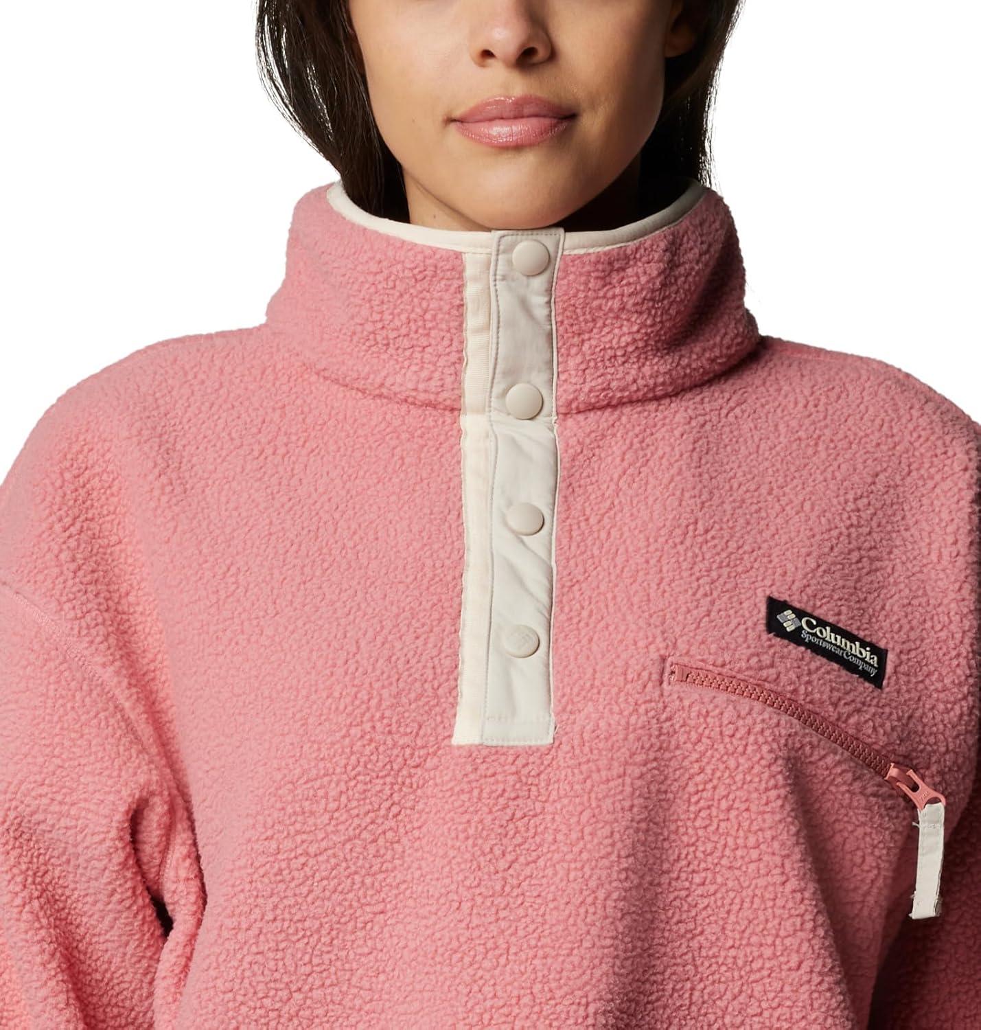 imageColumbia womens Helvetia Ii Cropped Half Snap FleecePink Agave