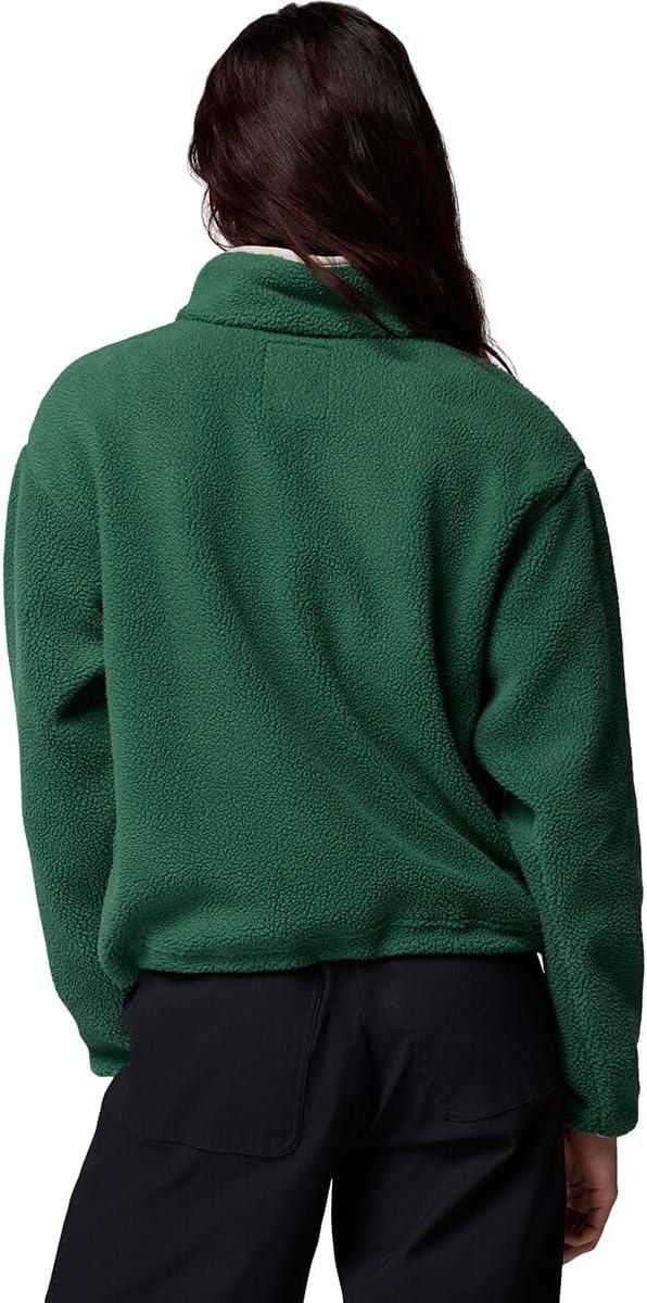 imageColumbia womens Helvetia Ii Cropped Half Snap FleeceRain ForestCollegiate NavyDark Stone