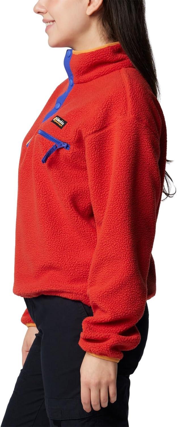 imageColumbia womens Helvetia Ii Cropped Half Snap FleeceSail Red