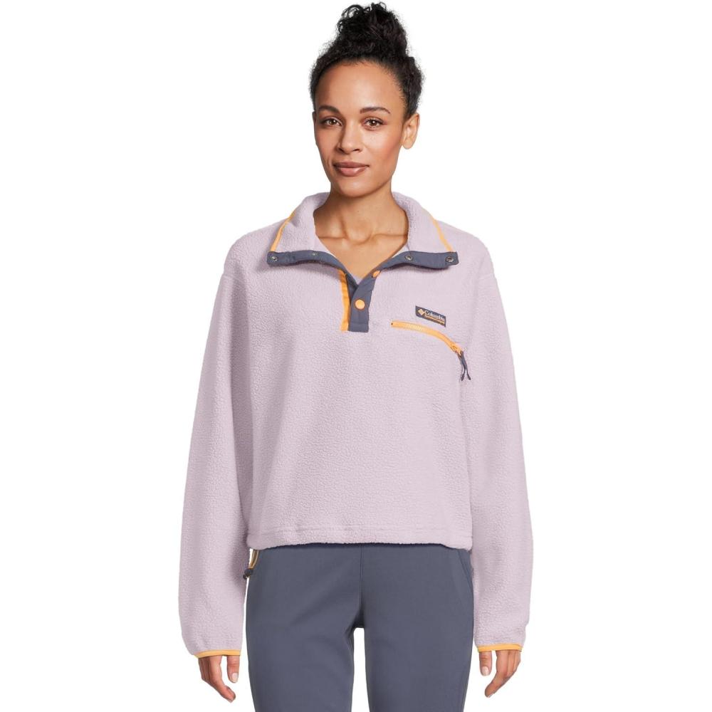 imageColumbia womens Helvetia Ii Cropped Half Snap FleeceLavender Pearl