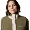 Columbia Women’s Cloud Point Snap Fleece(Dark Stone/Stone Green)