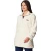 Columbia womens Fire Side 1/4 Zip Ii(Chalk)