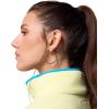 Columbia womens Helvetia Ii Cropped Half Snap Fleece(Citron Haze/Black/Compass Blue)