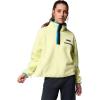 Columbia womens Helvetia Ii Cropped Half Snap Fleece(Citron Haze/Black/Compass Blue)