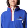 Columbia womens Helvetia Ii Cropped Half Snap Fleece(Clematis Blue)