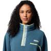 Columbia womens Helvetia Ii Cropped Half Snap Fleece(Everblue/Crushed Blue/Citron Haze)