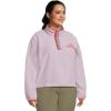 Columbia womens Helvetia Ii Cropped Half Snap Fleece(Lavender Pearl/Shale Purple/Zing)