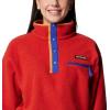 Columbia womens Helvetia Ii Cropped Half Snap Fleece(Sail Red)