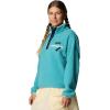 Columbia womens Helvetia Ii Cropped Half Snap Fleece(Teal)