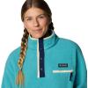 Columbia womens Helvetia Ii Cropped Half Snap Fleece(Teal)