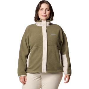 Columbia Women’s Cloud Point Snap Fleece(Dark Stone/Stone Green)
