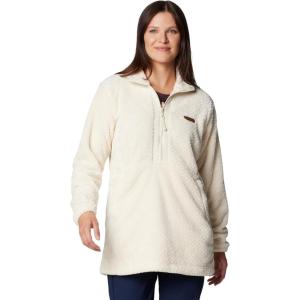 Columbia womens Fire Side 1/4 Zip Ii(Chalk)