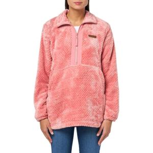 Columbia womens Fire Side 1/4 Zip Ii(Pink Agave)