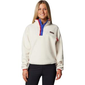 Columbia womens Helvetia Ii Cropped Half Snap Fleece(Chalk)