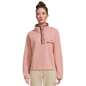 Columbia womens Helvetia Ii Cropped Half Snap Fleece(Eraser Pink/Fig/Rich Wine)