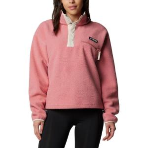 Columbia womens Helvetia Ii Cropped Half Snap Fleece(Pink Agave)