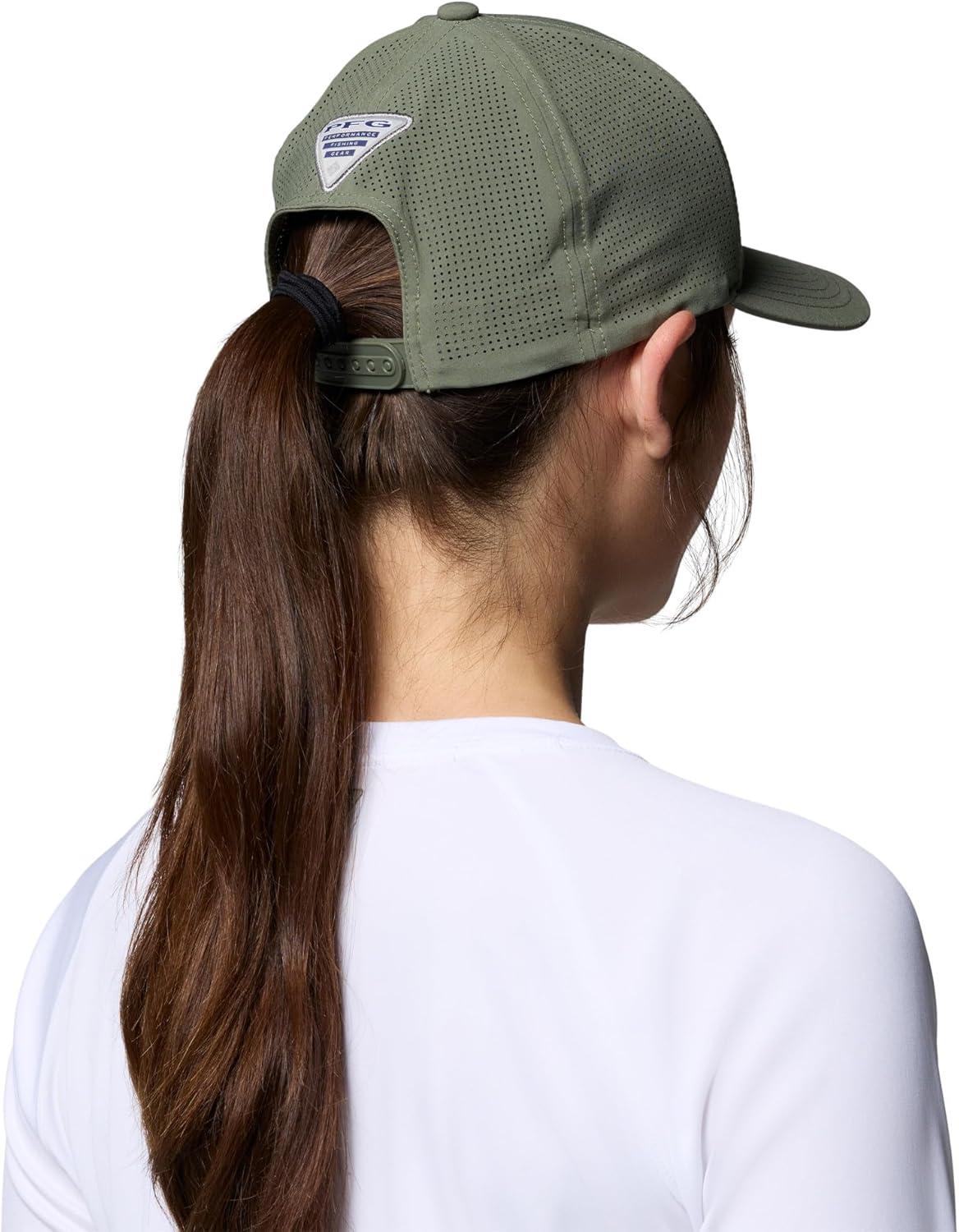 imageColumbia Unisex Adult PFG Elite 3D Stretch Snap BackCypressHooks Badge