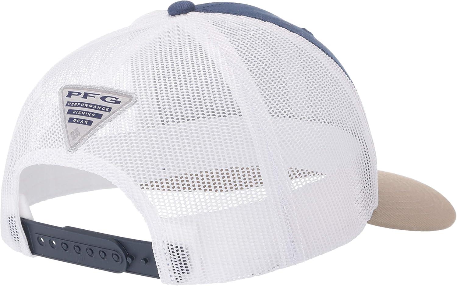 imageColumbia Unisex Adult PFG Logo Mesh Ball CapCarbonWhiteTuskMarlin