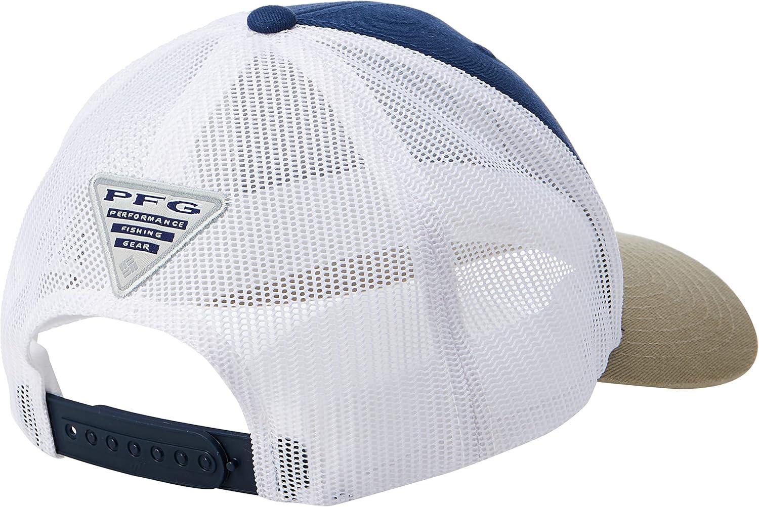 imageColumbia Unisex Adult PFG Logo Mesh Ball CapCarbonWhiteTuskMarlin