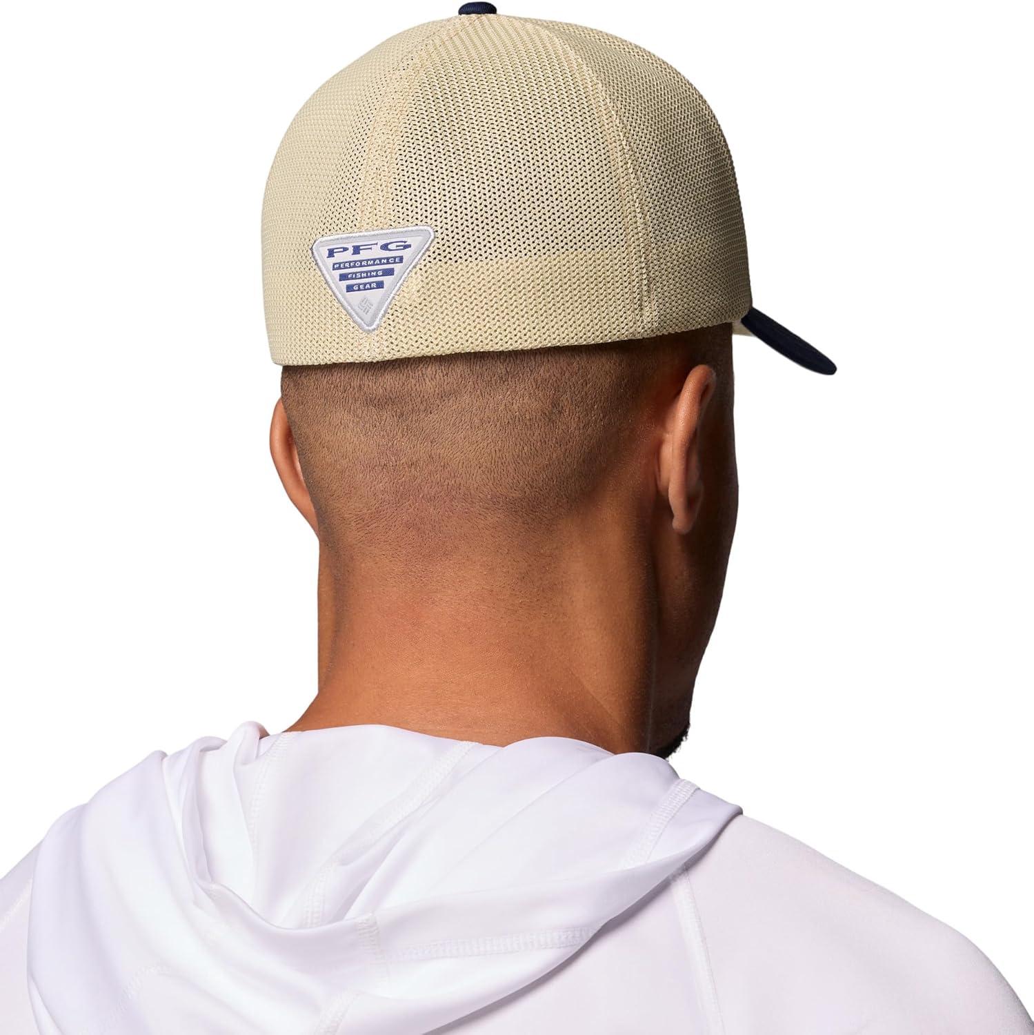 imageColumbia Unisex Adult PFG Logo Mesh Ball CapCollegiate NavyFish Flag