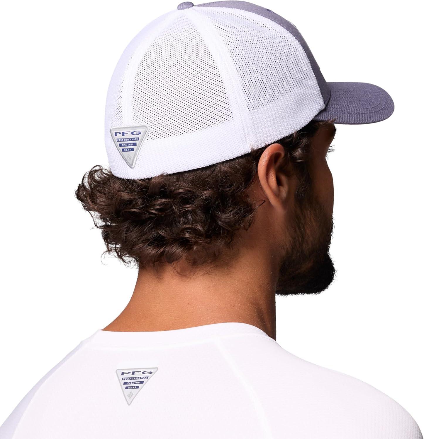 imageColumbia Unisex Adult PFG Logo Mesh Ball CapNew MoonFish Flag