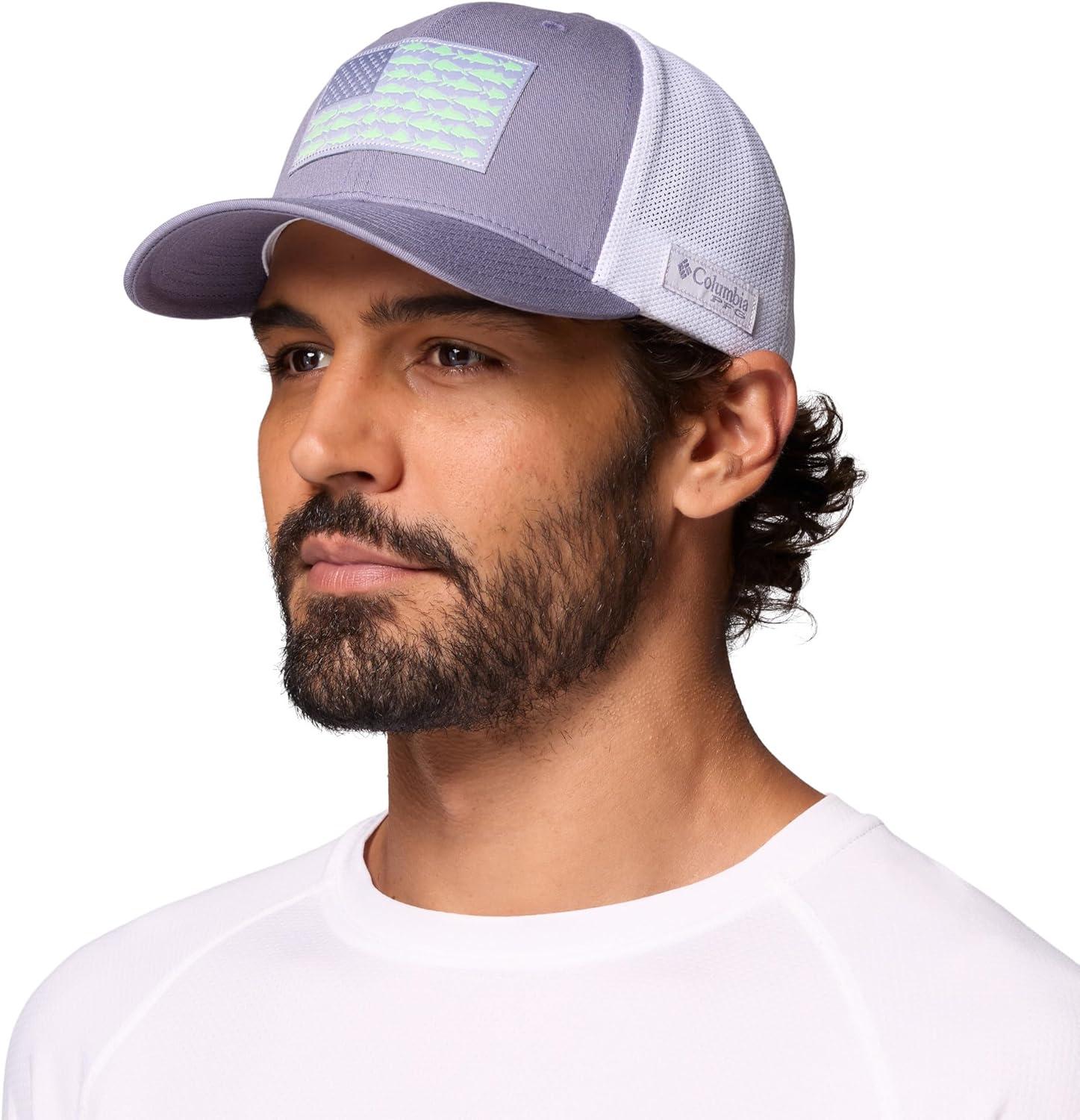 imageColumbia Unisex Adult PFG Logo Mesh Ball CapNew MoonFish Flag