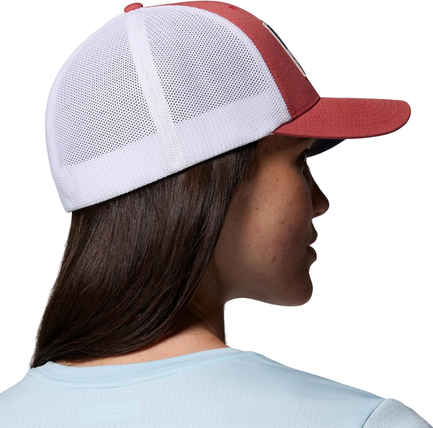 imageColumbia Unisex Adult PFG Logo Mesh Ball CapWashed Red