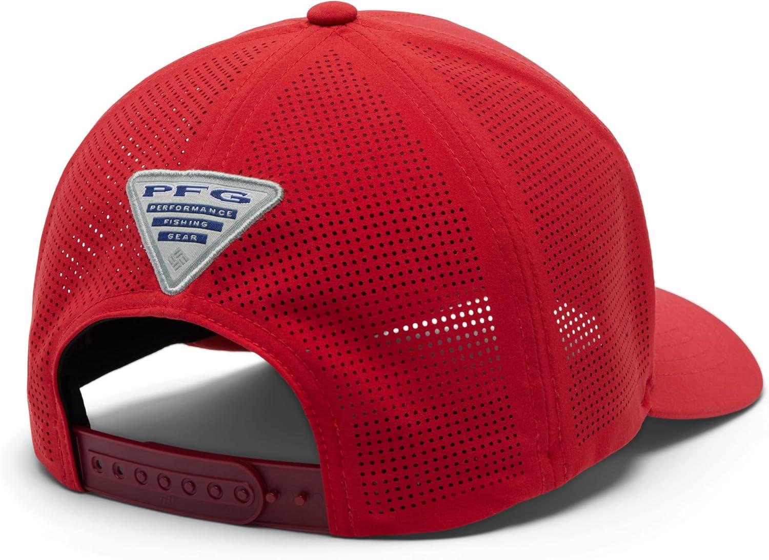 imageColumbia Unisex Collegiate PFG Elite 3D Stretch Snap BackOs Intense Red