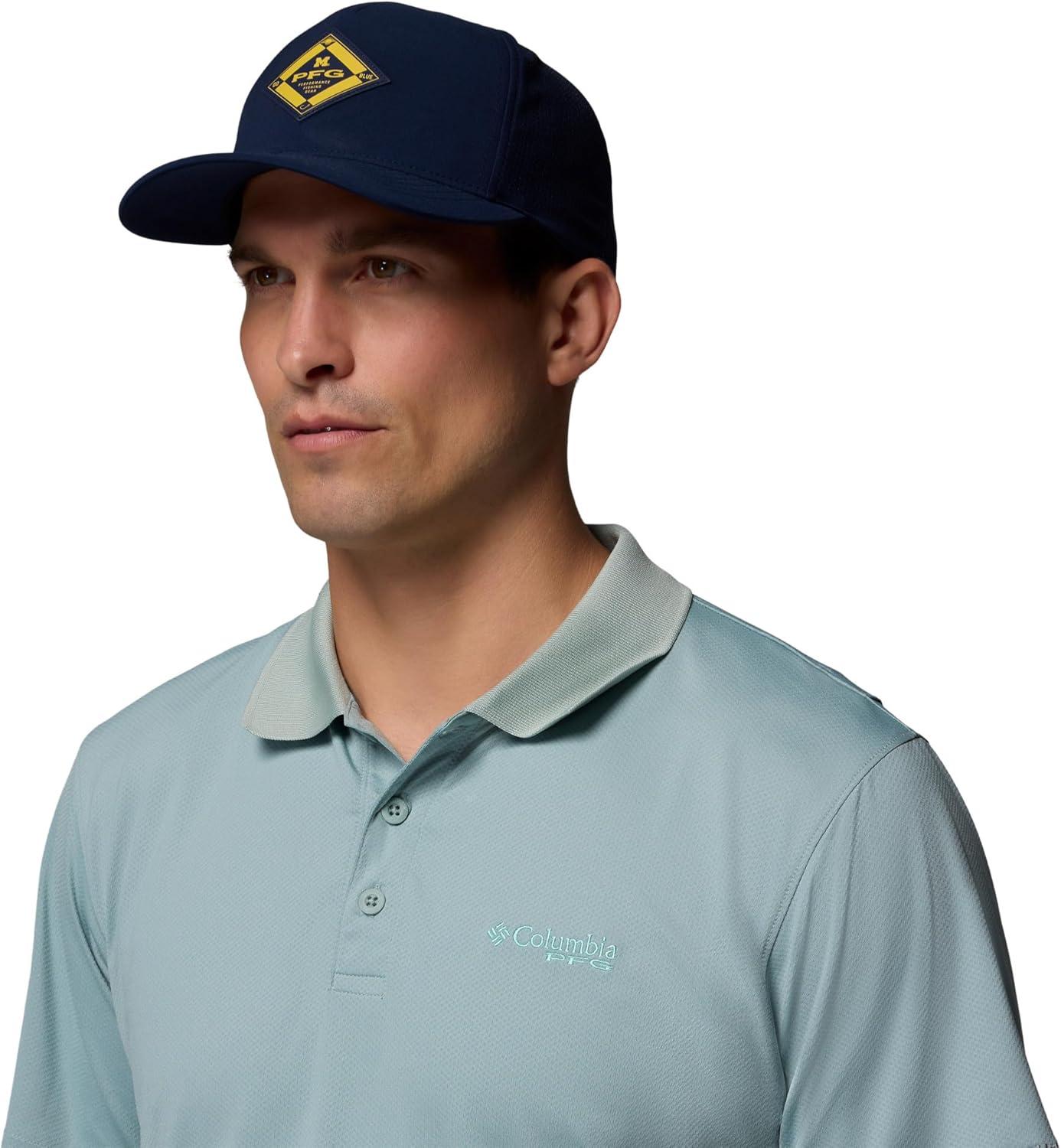 imageColumbia Unisex Collegiate PFG Elite 3D Stretch Snap BackUm Collegiate Navy