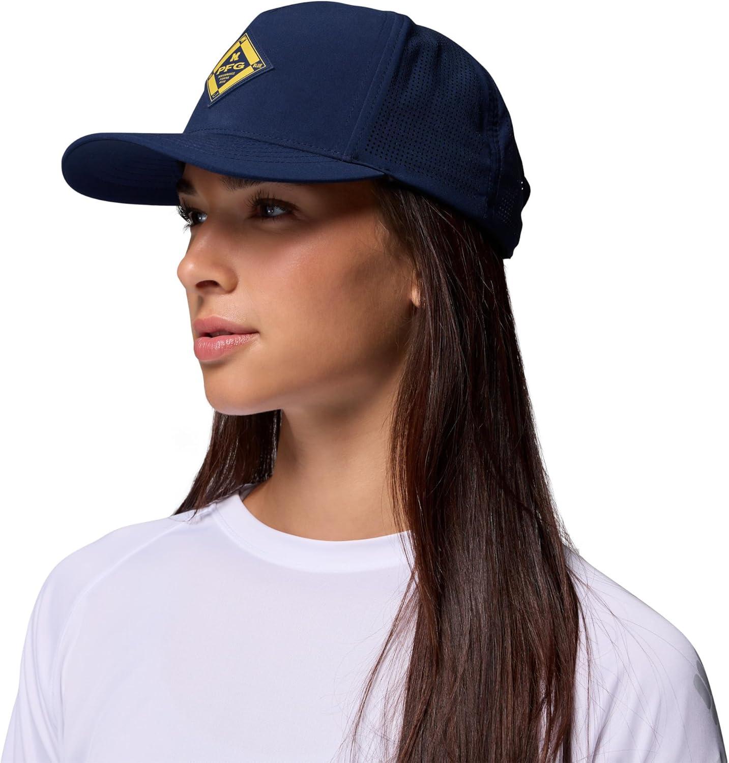 imageColumbia Unisex Collegiate PFG Elite 3D Stretch Snap BackUm Collegiate Navy