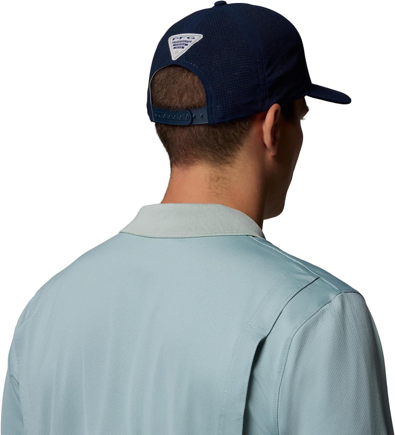 imageColumbia Unisex Collegiate PFG Elite 3D Stretch Snap BackUm Collegiate Navy