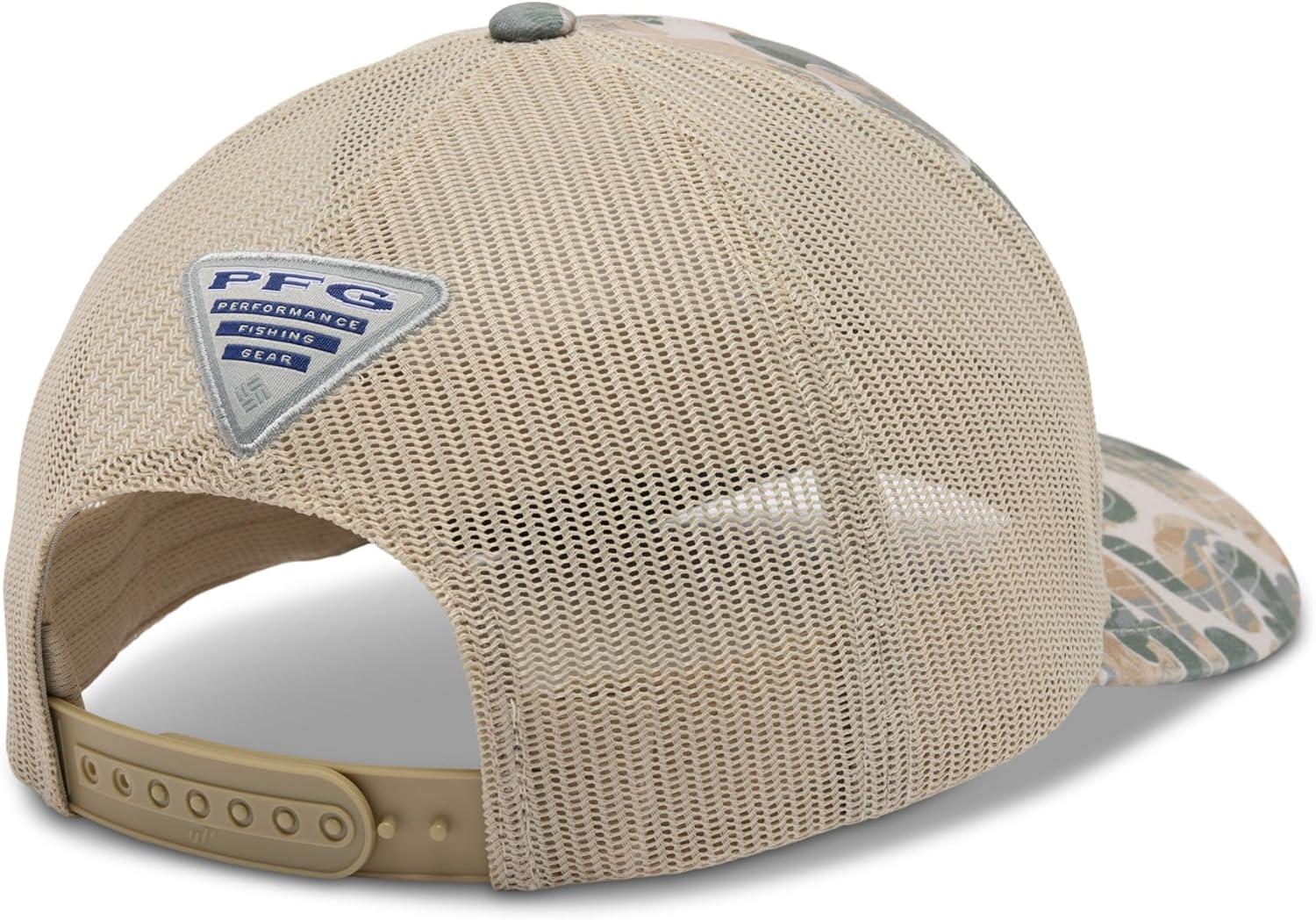 imageColumbia Unisex PFG Camo Snap BackFossil DeltawoodsFish Flag