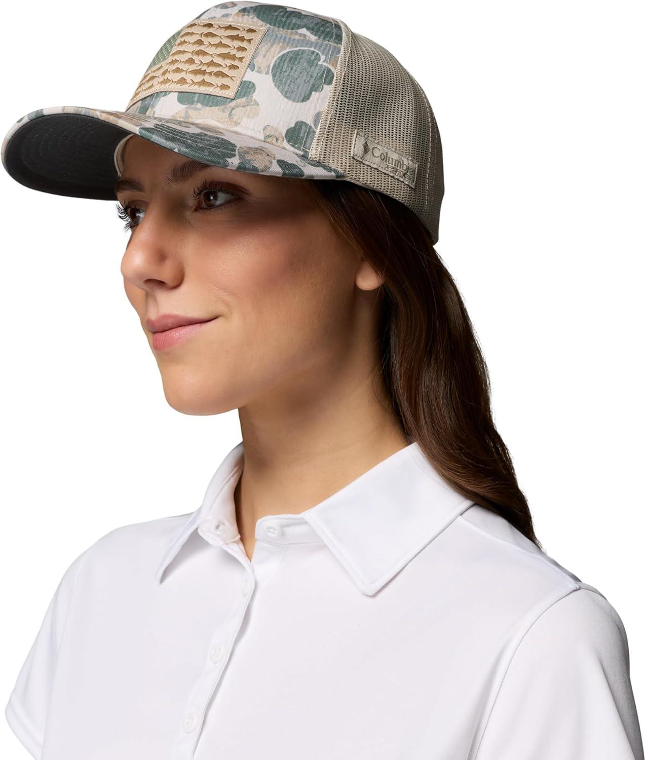 imageColumbia Unisex PFG Camo Snap BackFossil DeltawoodsFish Flag
