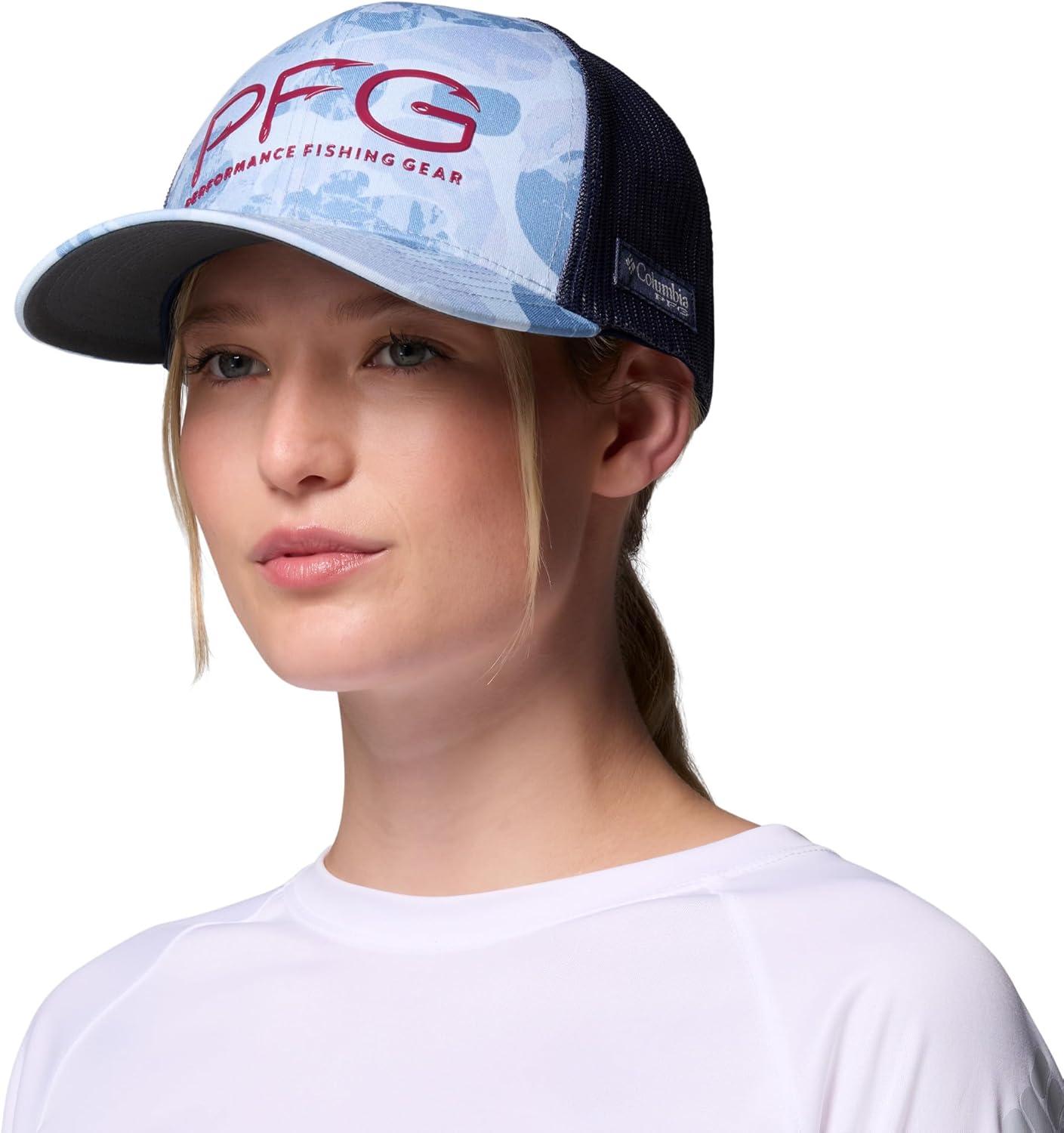 imageColumbia Unisex PFG Camo Snap BackVintage Blue DeltawoodsHooks Weld